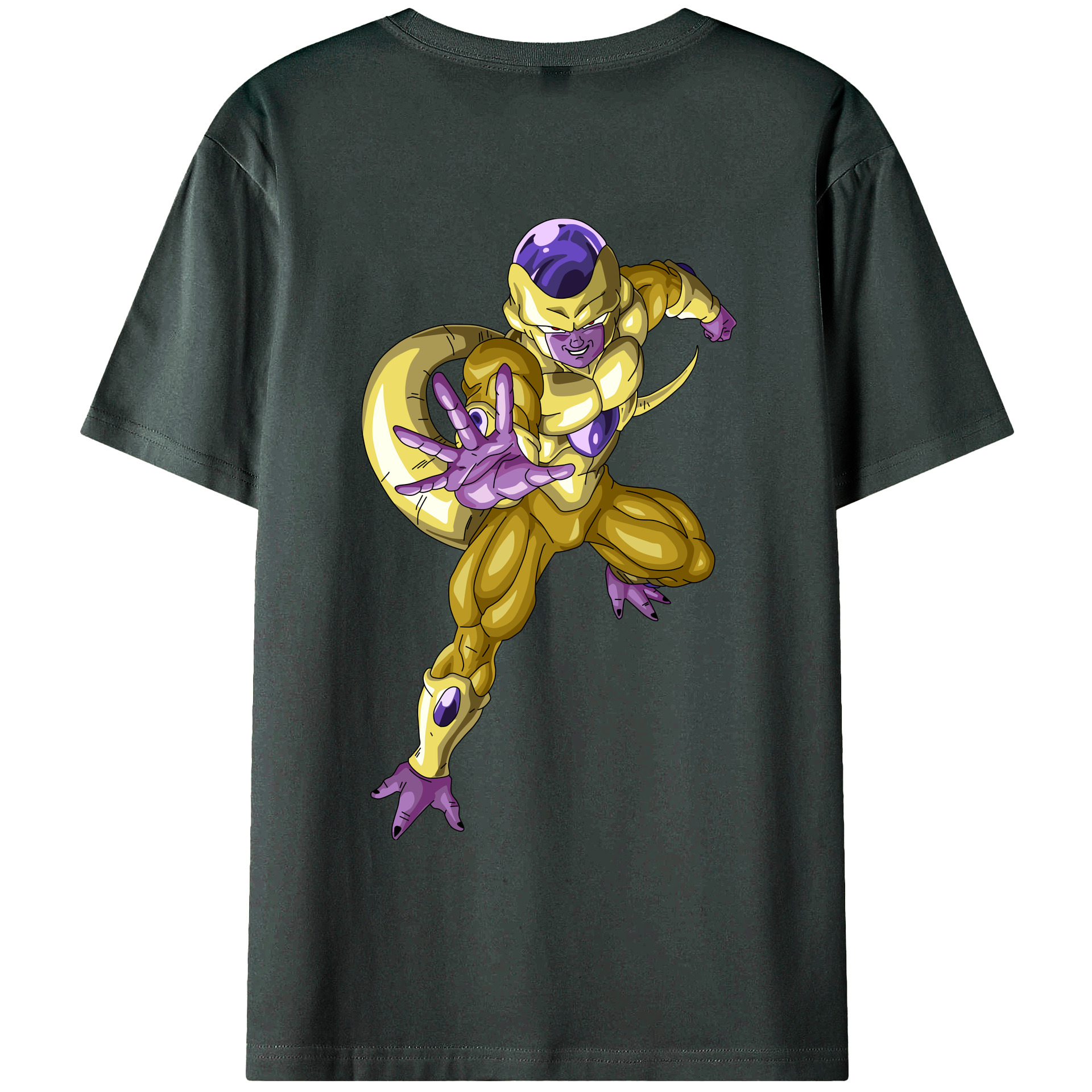 （画像用） ドラゴンボール フリーザ DRAGON BALL Frieza 綿100％ メンズ半袖Tシャツ（バックプリント） 通気性